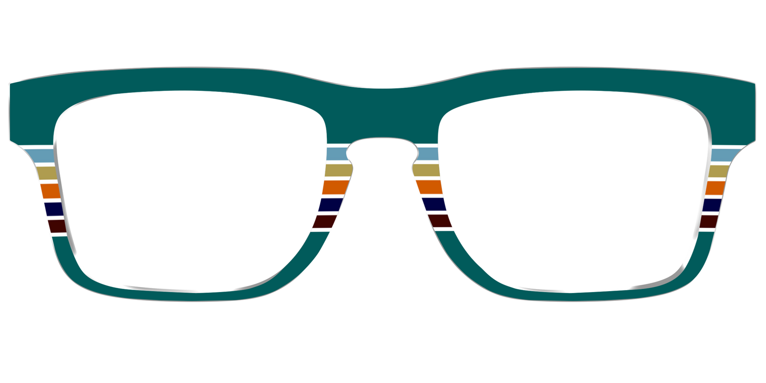 The Trailhead Stripes - Front Top Image - Pair Eyewear