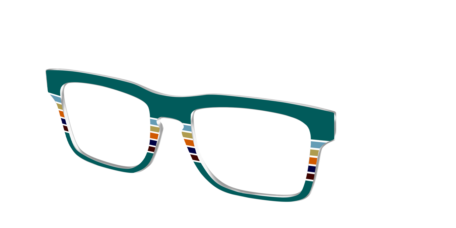The Trailhead Stripes - Angle Top Image - Pair Eyewear