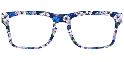 The Tropical Blue Blossoms - Front Top Thumbnail - Pair Eyewear