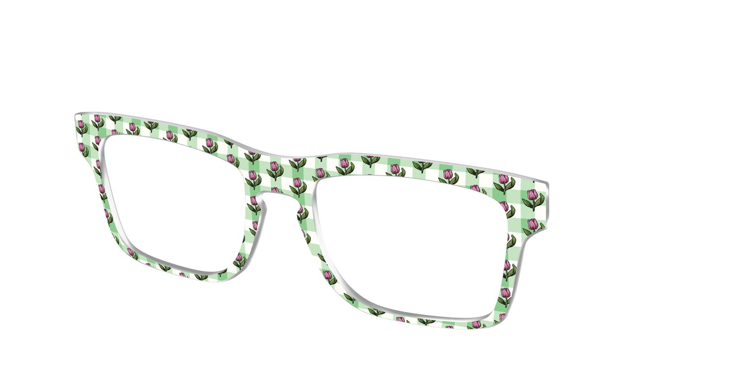 The Tulip Gingham - Angle Top Image - Pair Eyewear