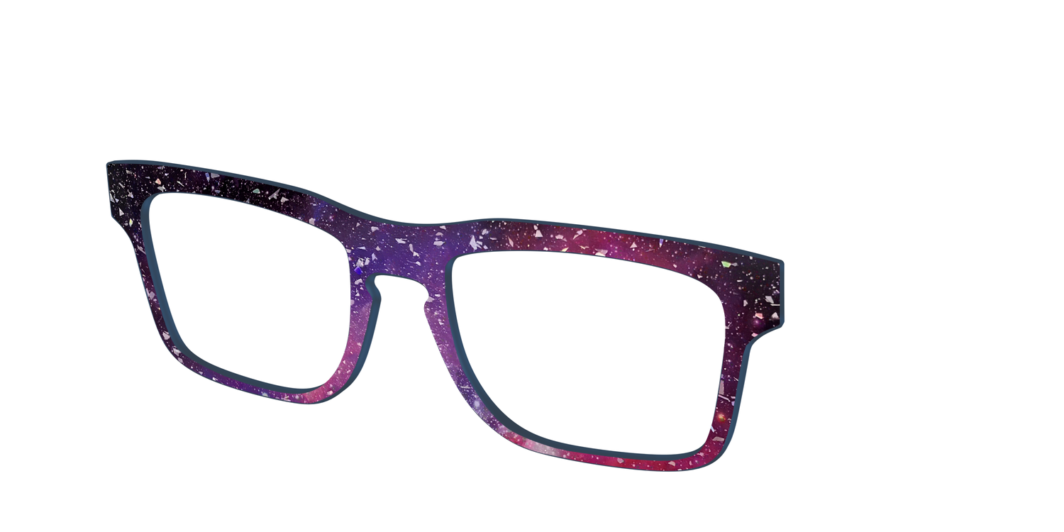 The Twilight Sky with Holographic Glitter - Angle Top Image - Pair Eyewear