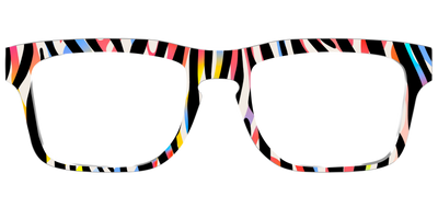 The Vivid Zebra Stripes - Front Top Thumbnail - Pair Eyewear