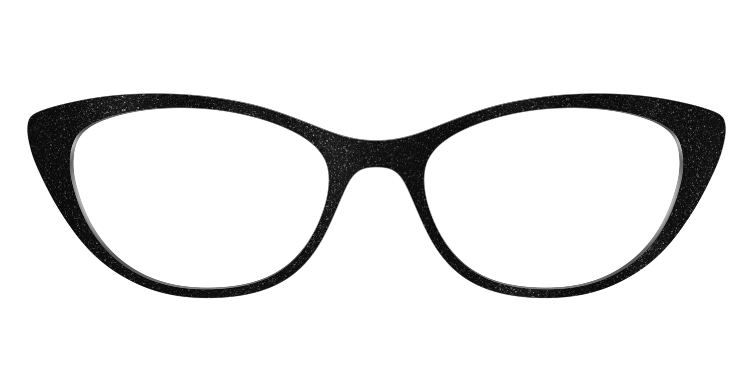 The Black Shimmer - Front Top Image - Pair Eyewear