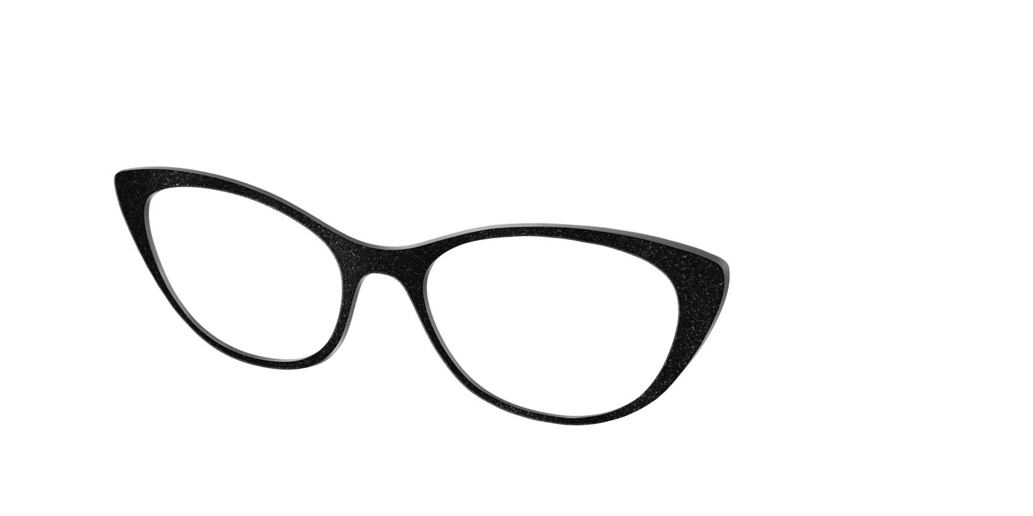 The Black Shimmer - Angle Top Image - Pair Eyewear