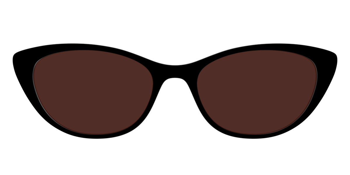 The Black with Brown Golf lens - Front Top Image - Pair Eyewear