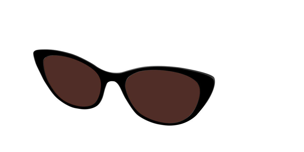 The Black with Brown Golf lens - Angle Top Image - Pair Eyewear