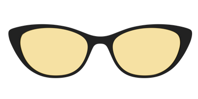 The Black With Citrine Yellow lens - Front Top Thumbnail - Pair Eyewear