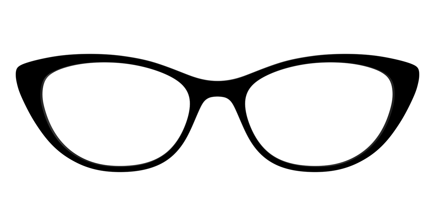 The Black - Front Top Image - Pair Eyewear