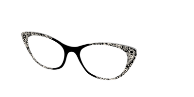 The Bone White Paisley - Angle Top Thumbnail - Pair Eyewear