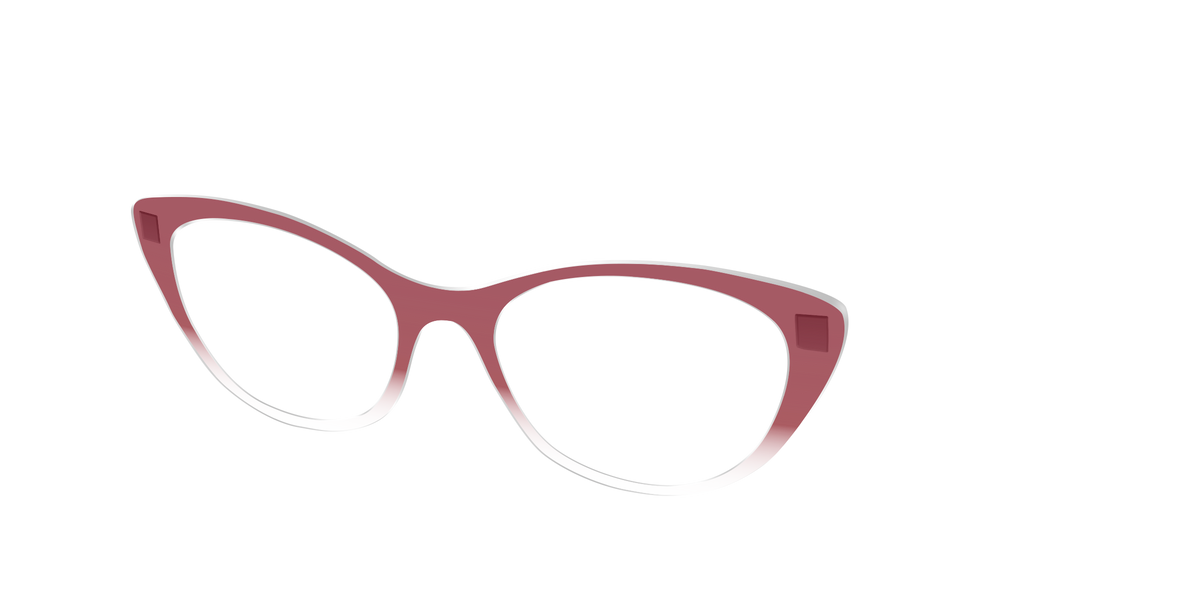 The Burgundy Gradient Crystal - Angle Top Image - Pair Eyewear