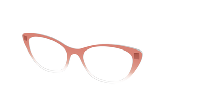 The Burnt Orange Gradient Crystal - Angle Top Thumbnail - Pair Eyewear