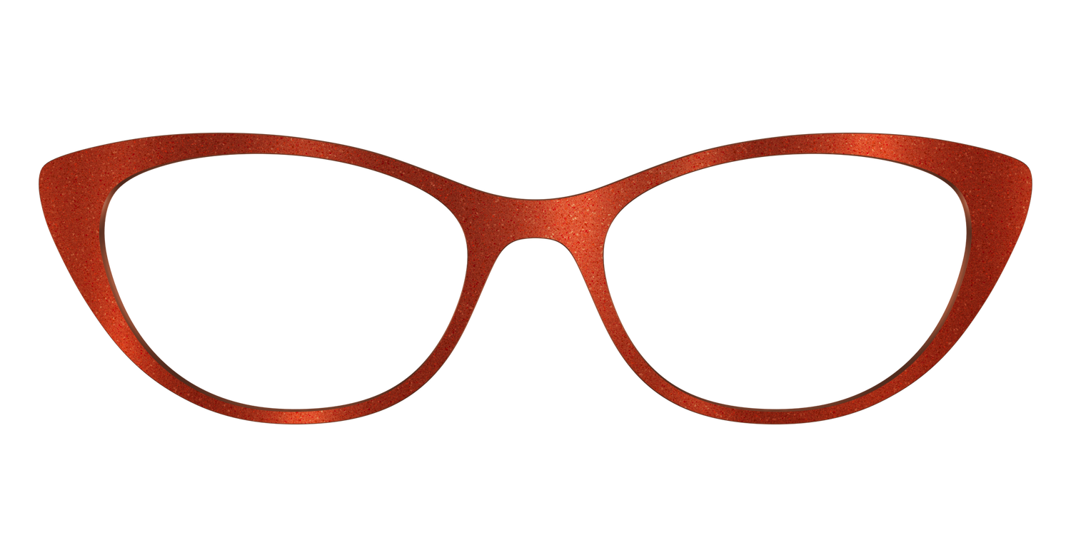 The Burnt Orange Shimmer - Front Top Image - Pair Eyewear