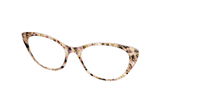 The Buttercream Tortoise with Gold Flakes - Angle Top Thumbnail - Pair Eyewear