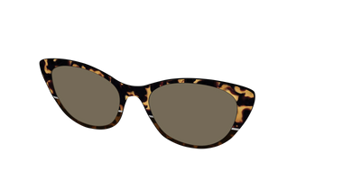 The Polarized Chic Tortoise Split Sun Top - Angle Top Thumbnail - Pair Eyewear