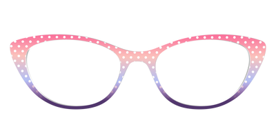 The Coral to Lilac Gradient Polka Dot - Front Top Thumbnail - Pair Eyewear