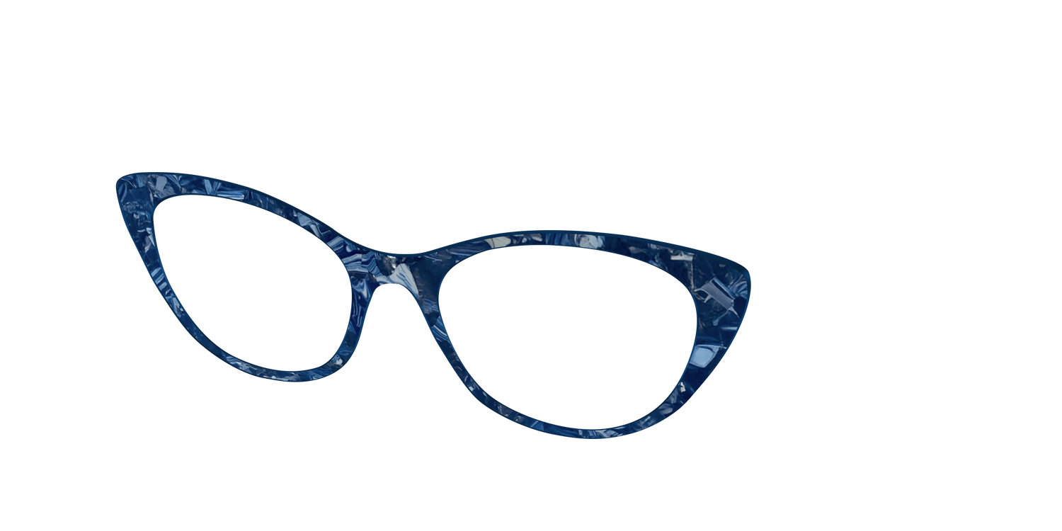 The Deep Slate Pearl Marble - Angle Top Image - Pair Eyewear