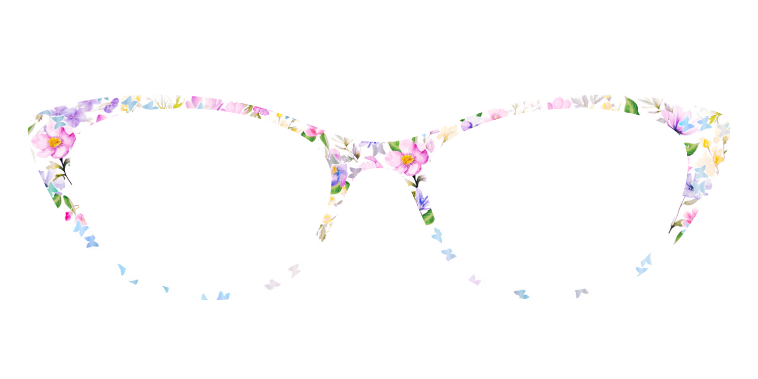 The Delicate Flower Crown with Butterfly Glitter - Front Top Image - Pair Eyewear
