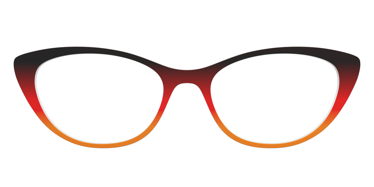 The Espresso to Pumpkin Gradient - Front Top Image - Pair Eyewear