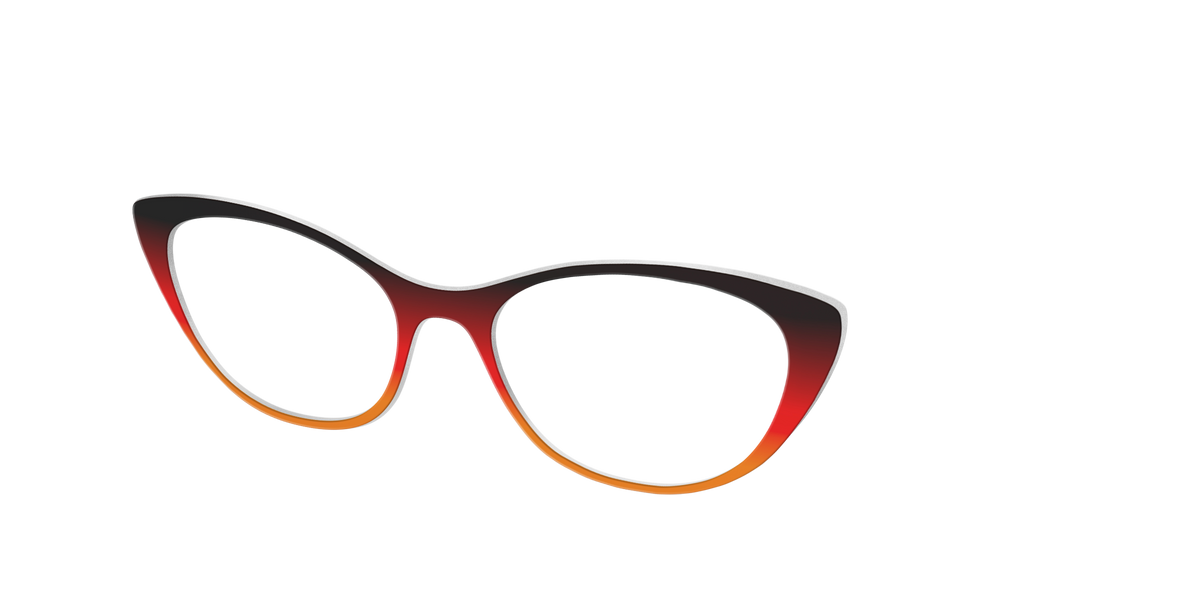 The Espresso to Pumpkin Gradient - Angle Top Image - Pair Eyewear