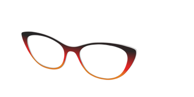 The Espresso to Pumpkin Gradient - Angle Top Thumbnail - Pair Eyewear