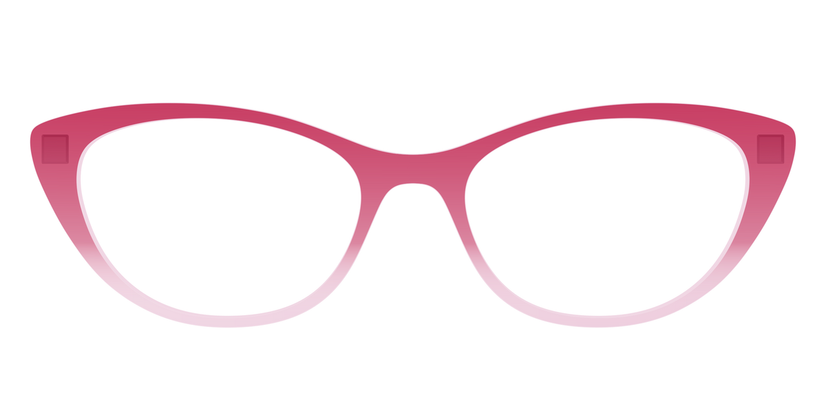 The Flamingo to Blush Gradient Crystal - Front Top Image - Pair Eyewear