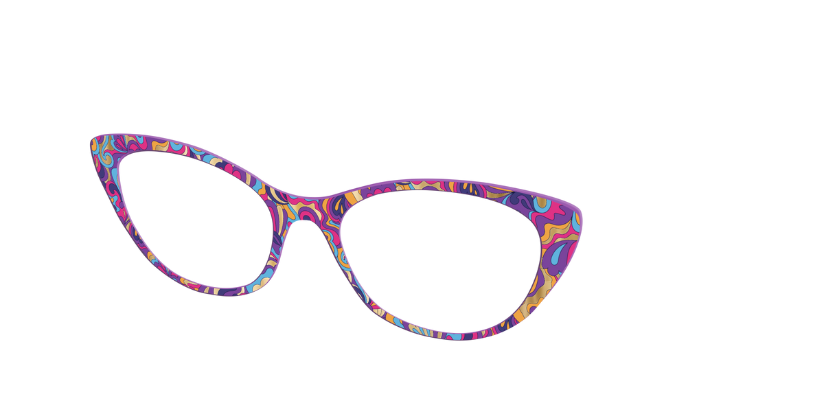 The Flower Power Paisley with Gold Foil - Angle Top Image - Pair Eyewear