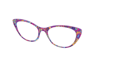 The Flower Power Paisley with Gold Foil - Angle Top Thumbnail - Pair Eyewear