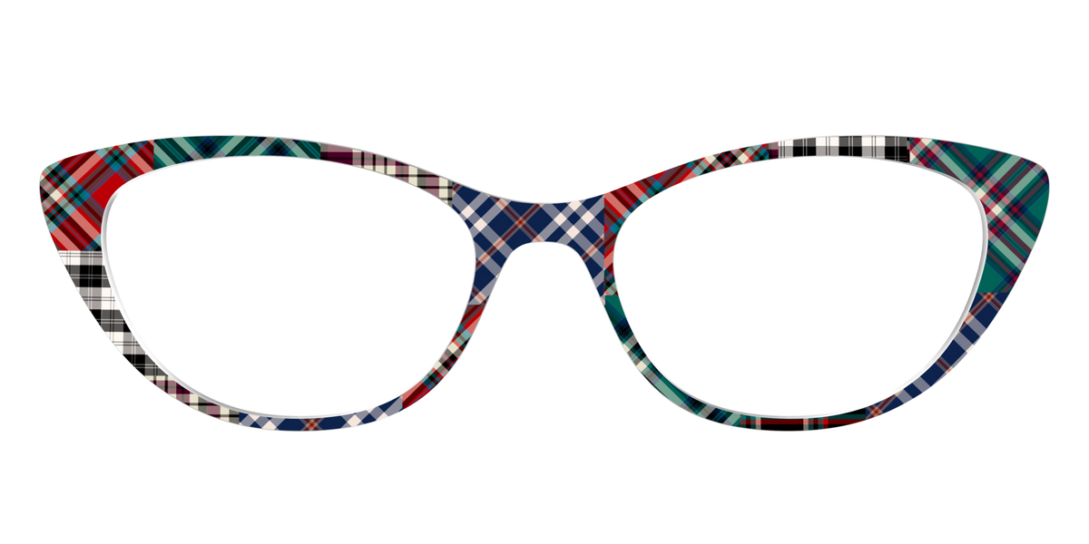 The Grunge Plaid Print Mix - Front Top Image - Pair Eyewear