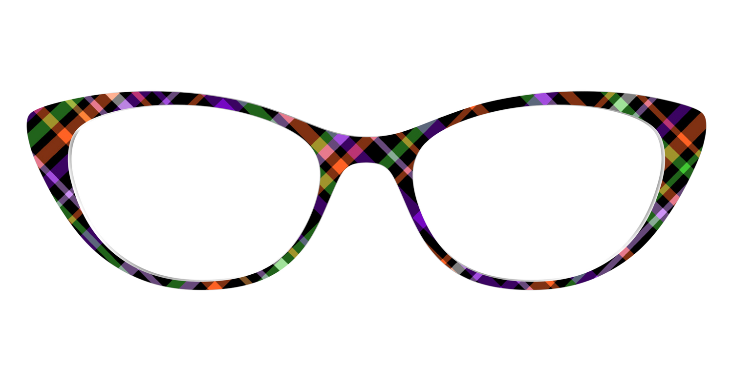 The Hexed Plaid - Front Top Image - Pair Eyewear