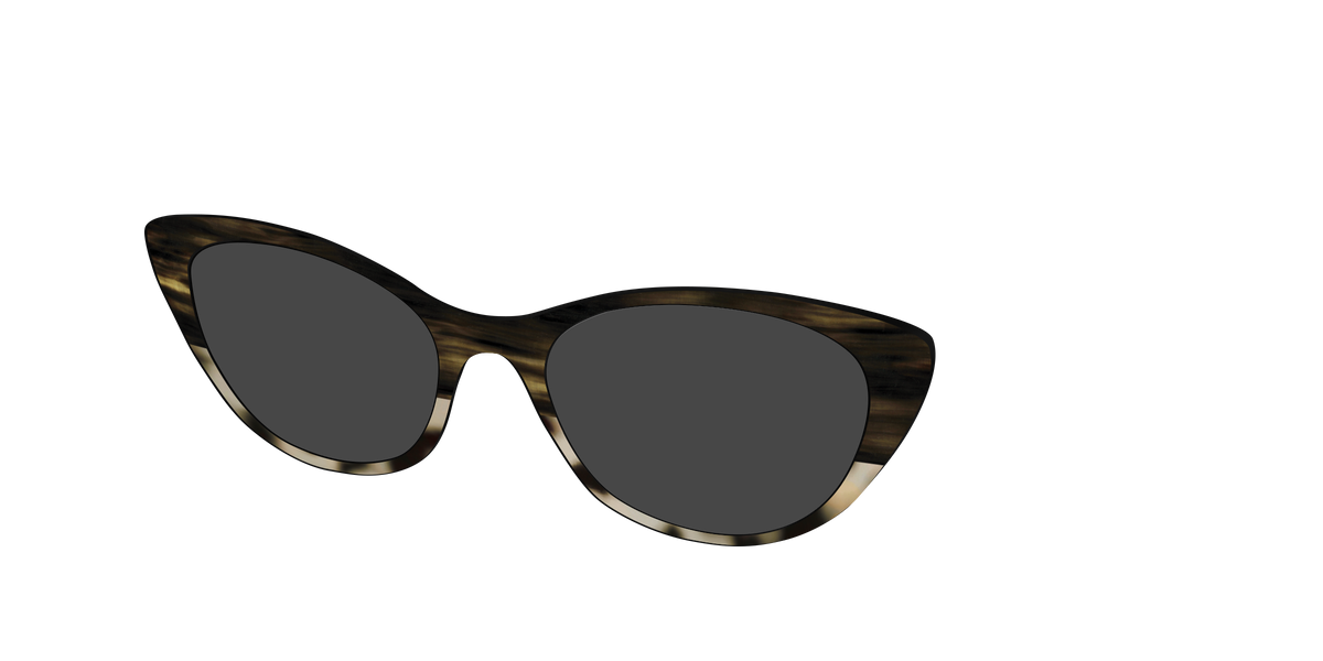 The Polarized Horn Tortoise Sun Top - Angle Top Image - Pair Eyewear