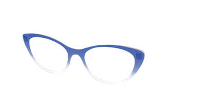 The Indigo Gradient Crystal - Angle Top Thumbnail - Pair Eyewear