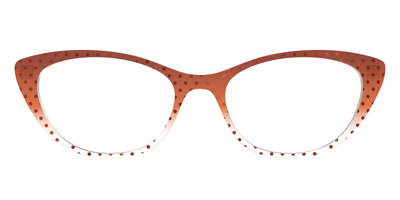 The Inferno Orange Gradient Crystal Polka Dots - Front Top Thumbnail - Pair Eyewear
