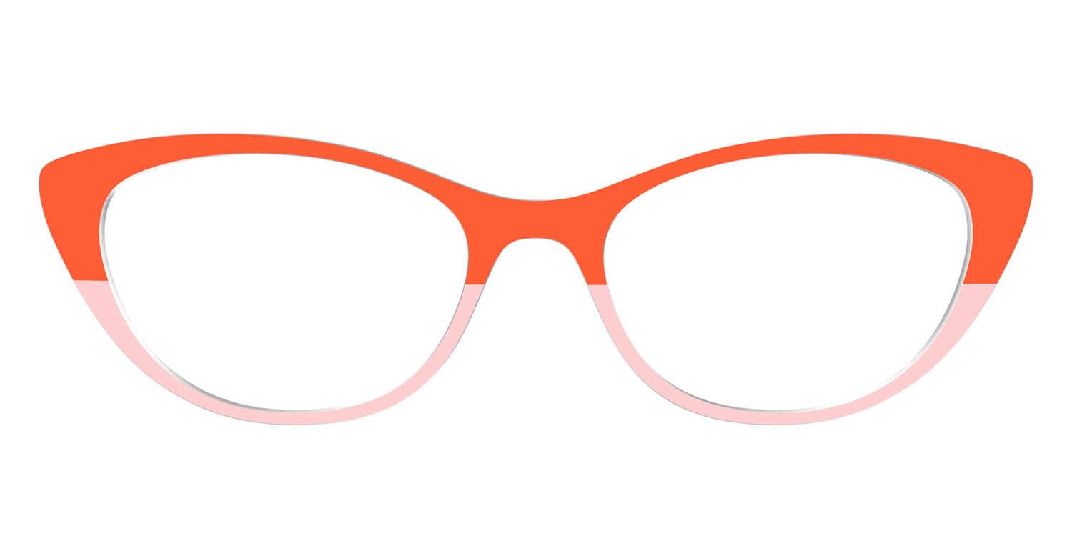 The Jasper & Venetian Pink Split - Front Top Image - Pair Eyewear
