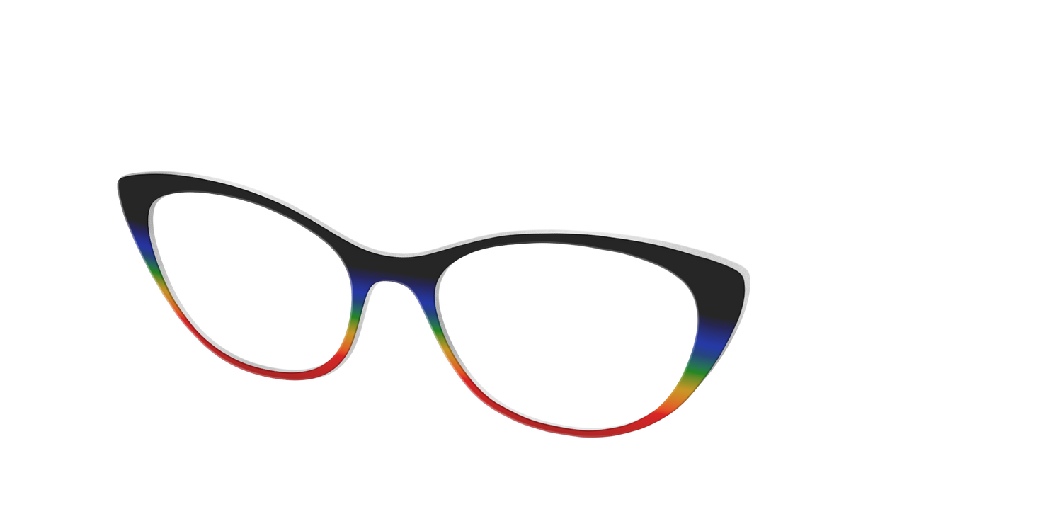 The Love Wins Gradient - Angle Top Image - Pair Eyewear