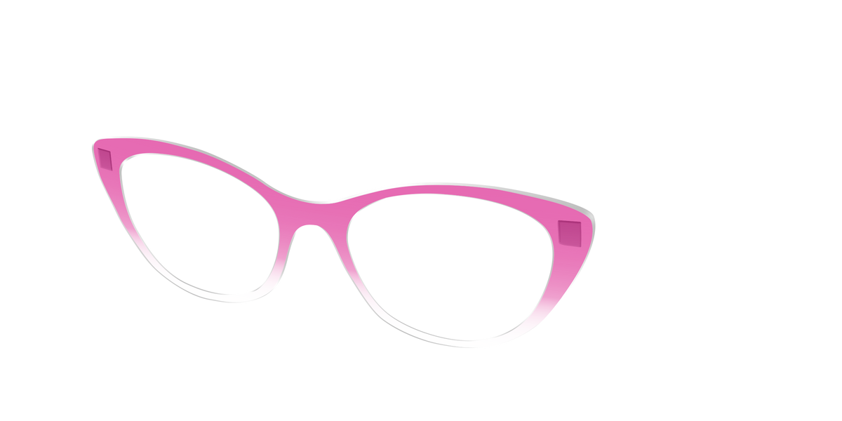 The Magenta Gradient Crystal - Angle Top Image - Pair Eyewear