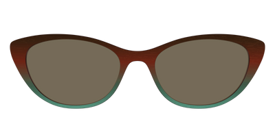The Polarized Mahogany to Juniper Woodgrain Sun Top - Front Top Thumbnail - Pair Eyewear