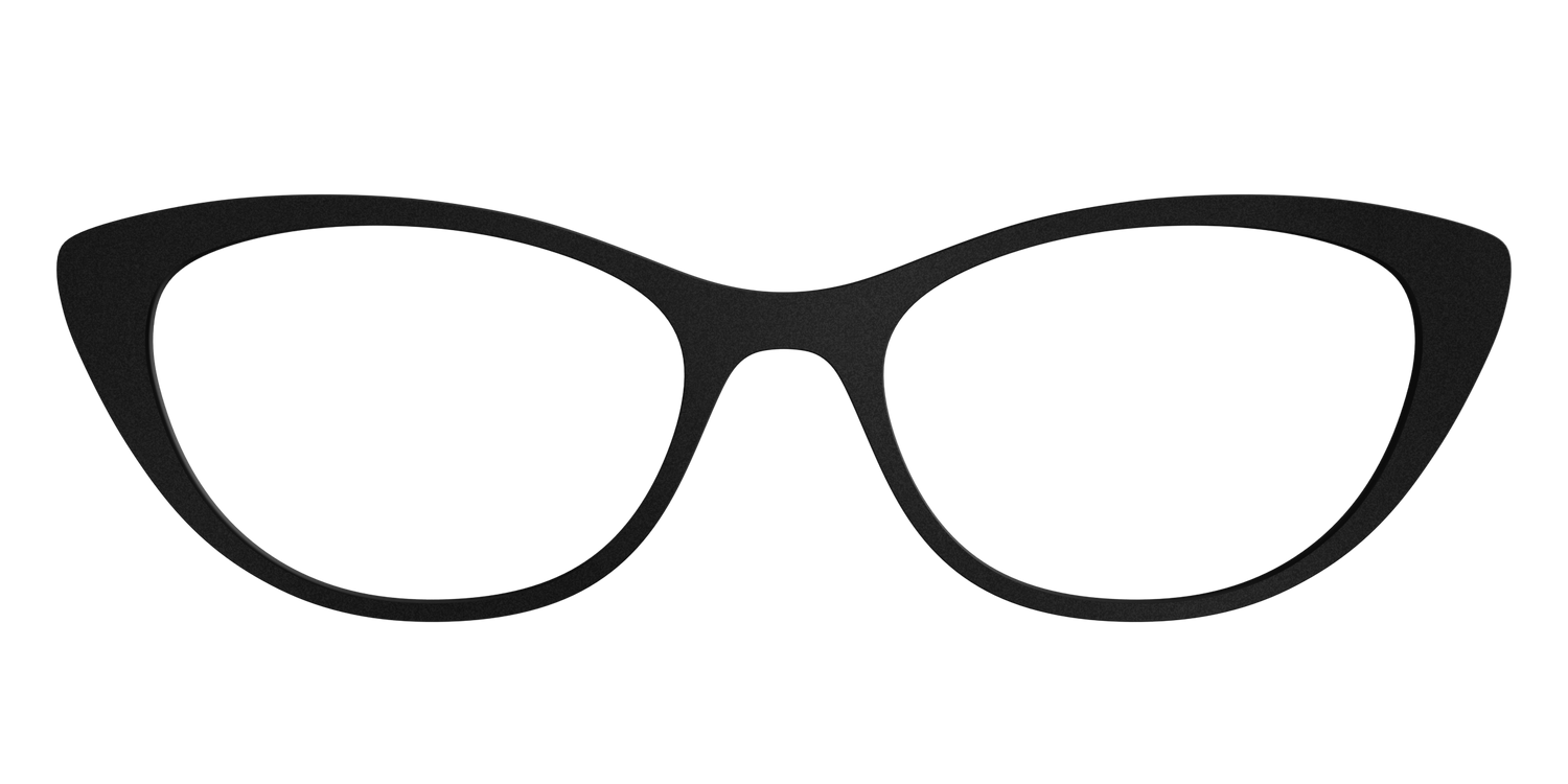 The Matte Black - Front Top Image - Pair Eyewear