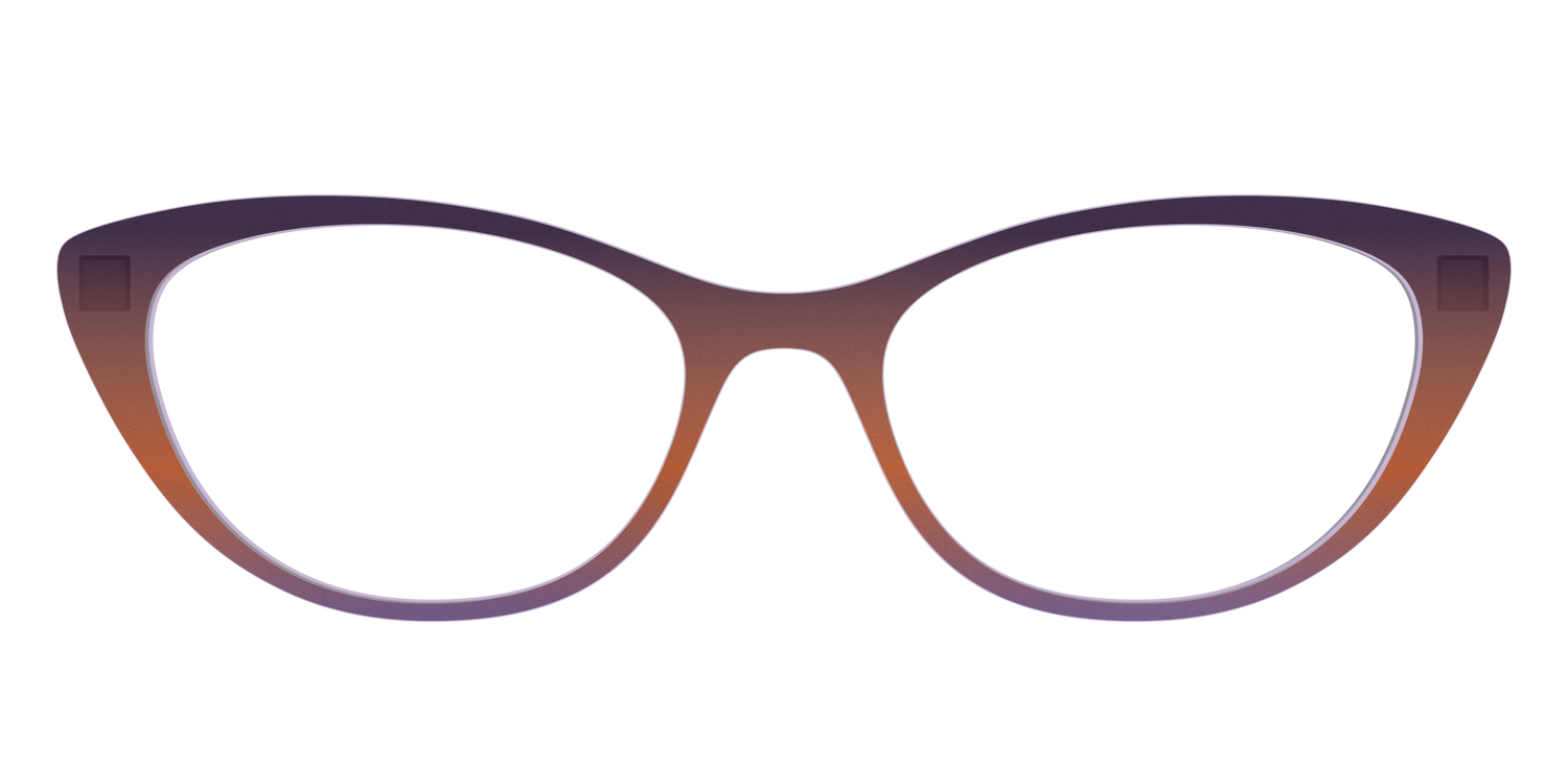 The Matte Midnight to Violet Gradient - Front Top Image - Pair Eyewear