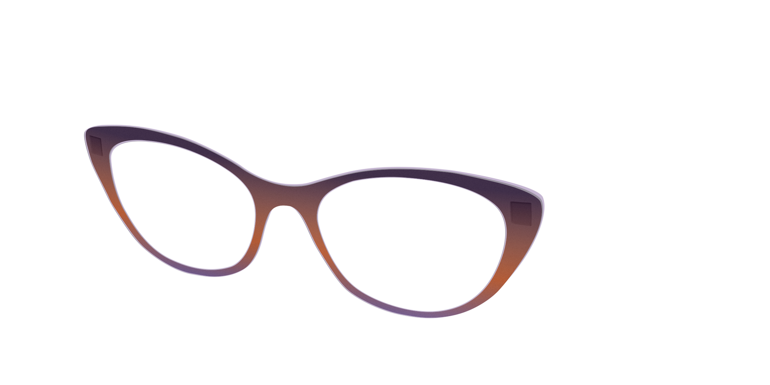 The Matte Midnight to Violet Gradient - Angle Top Image - Pair Eyewear