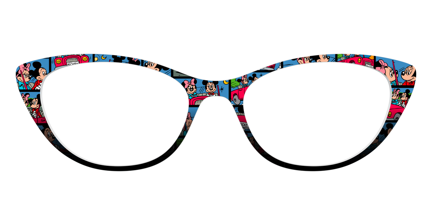 The Mickey & Minnie Comic Split - Front Top Image - Pair Eyewear