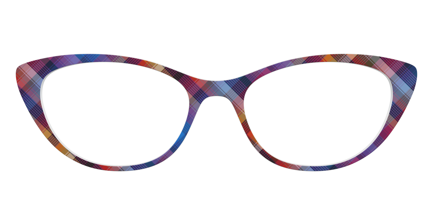 The Ombre Plaid - Front Top Image - Pair Eyewear