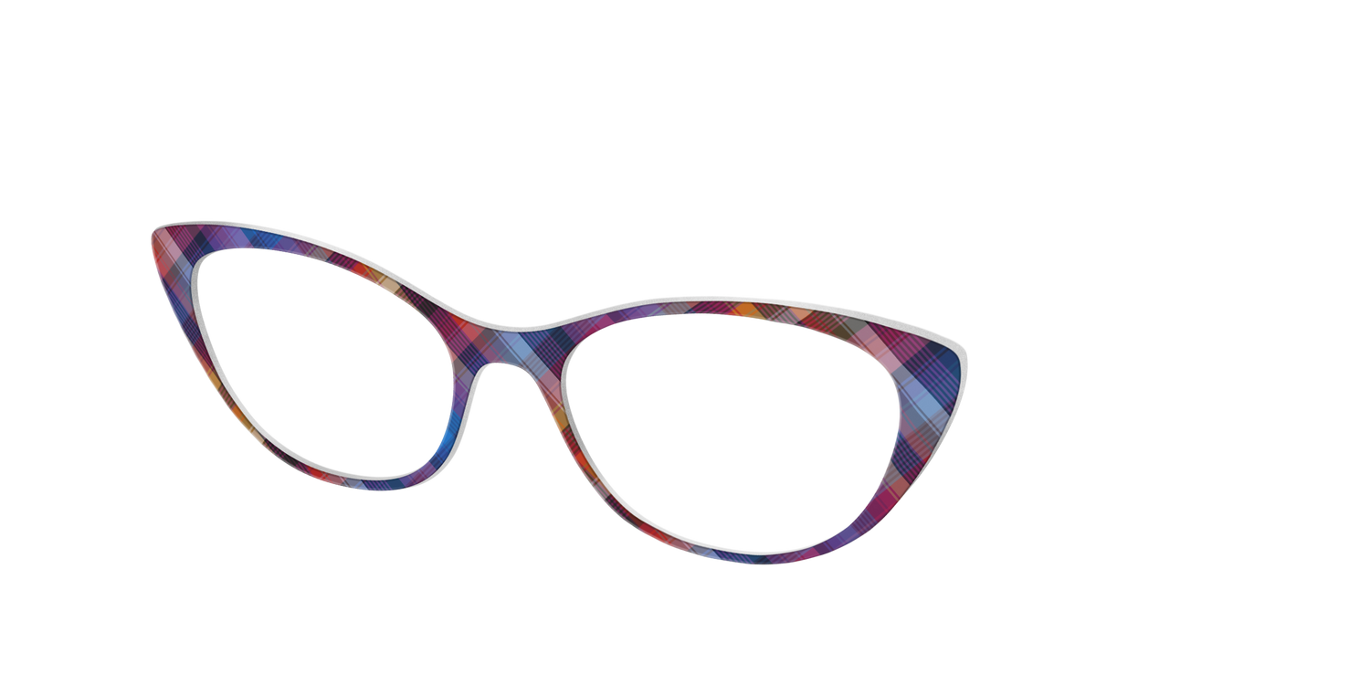 The Ombre Plaid - Angle Top Image - Pair Eyewear