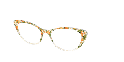 The Orange Blossom Glitter Crystal - Angle Top Thumbnail - Pair Eyewear