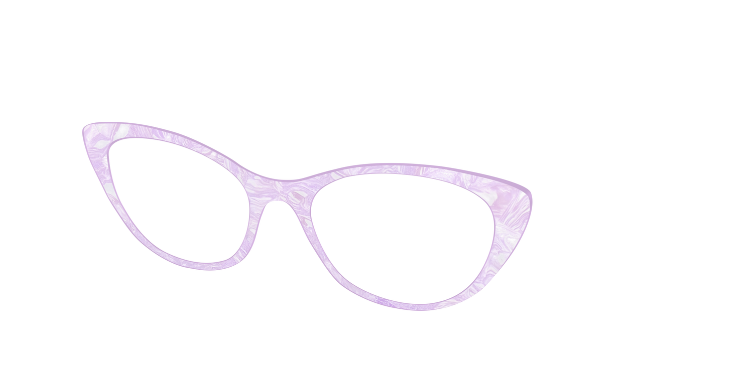 The Pale Iris Pearl Marble - Angle Top Image - Pair Eyewear