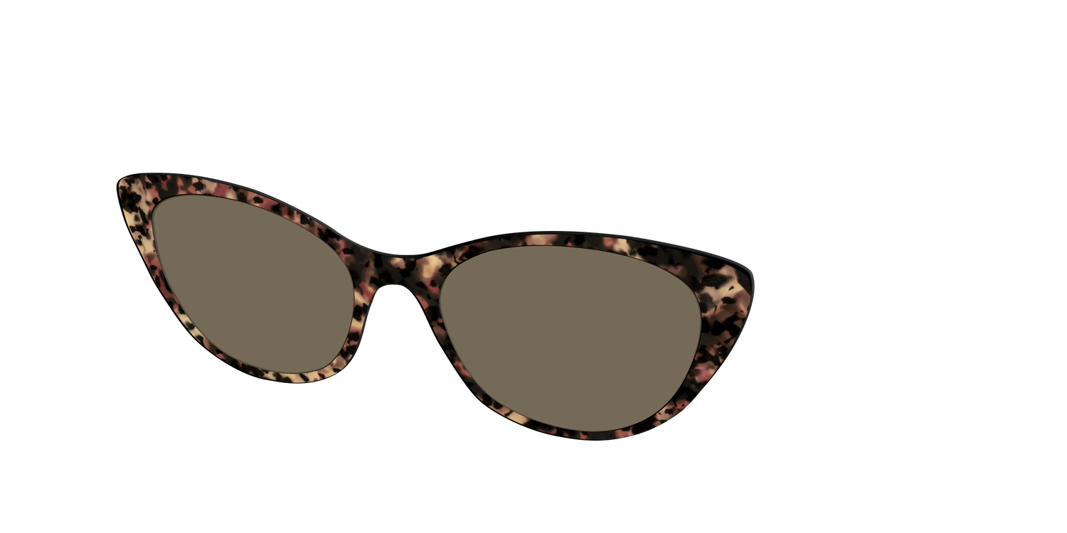 The Polarized Sienna Tortoise Sun Top - Angle Top Image - Pair Eyewear