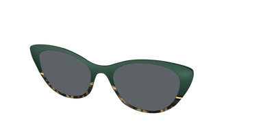 The Polarized Spruce Tortoise Sun Top - Angle Top Thumbnail - Pair Eyewear
