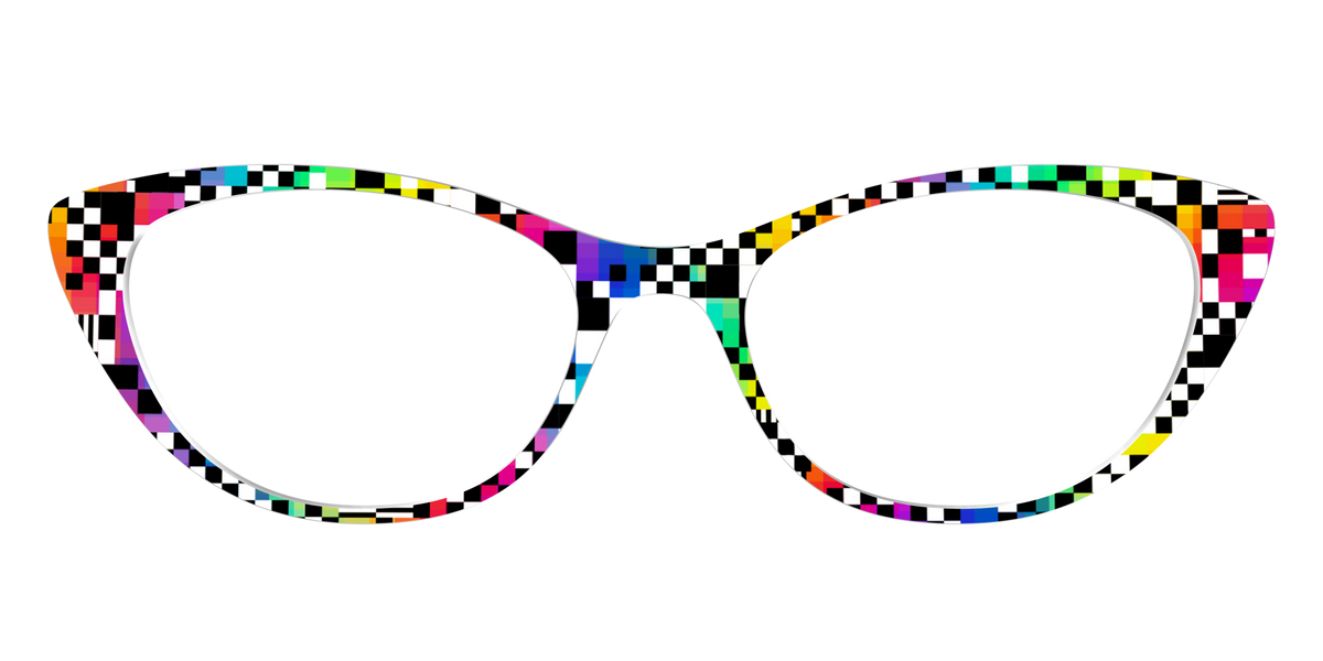 The Prismatic Check - Front Top Image - Pair Eyewear