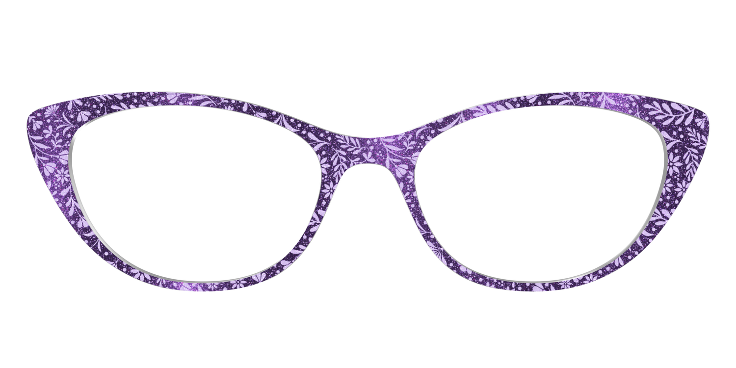 The Purple Shimmer Botanical - Front Top Image - Pair Eyewear