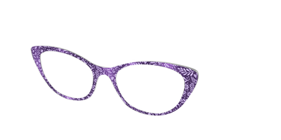 The Purple Shimmer Botanical - Angle Top Thumbnail - Pair Eyewear