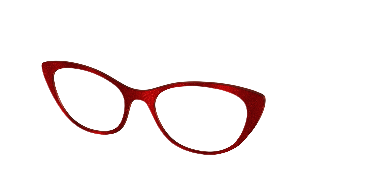 The Red Shimmer - Angle Top Image - Pair Eyewear